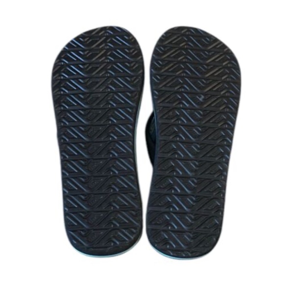 Reef Ahi Kids Flip Flops Size 1 Black Tropical Dream Beach Sandals - Picture 7 of 9